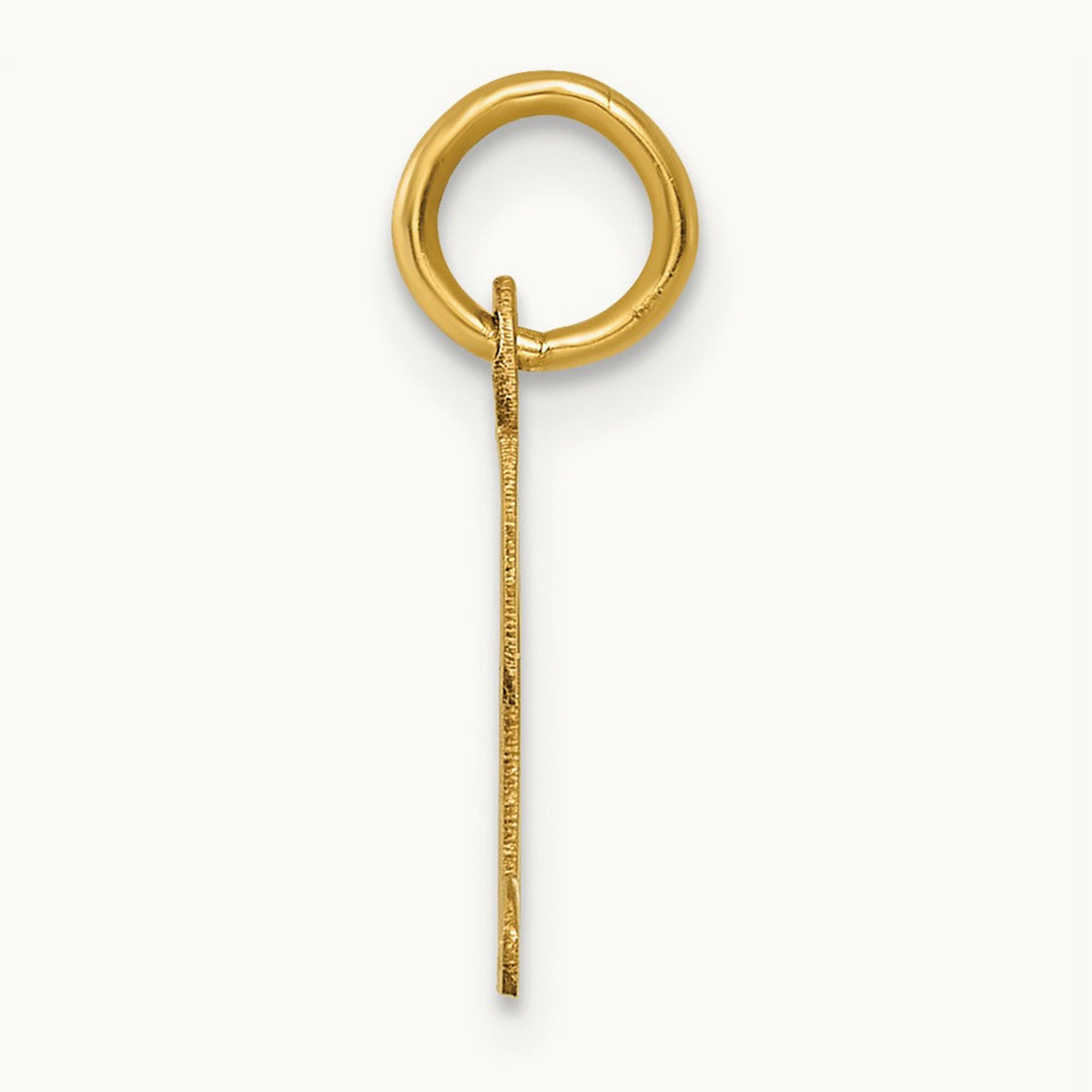 Small Script Letter D Initial Charm, 14K