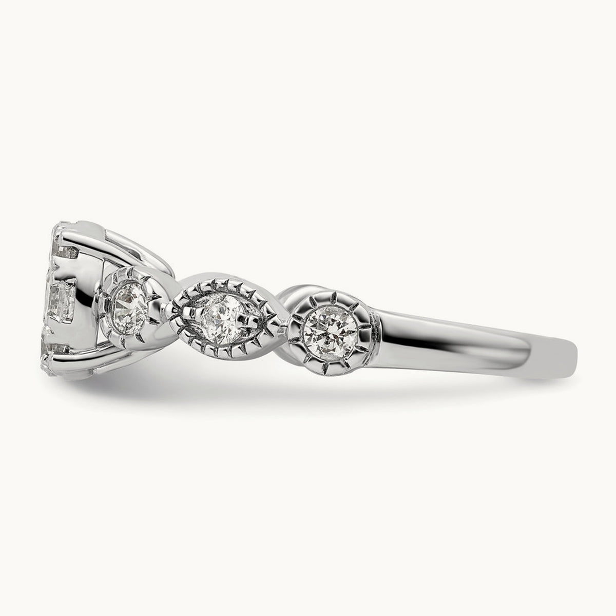 Cluster Engagement Ring, 0.75 ct tw Lab-Grown Diamond