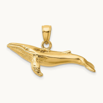 3-D Textured Underside Humpback Whale Charm — photo set