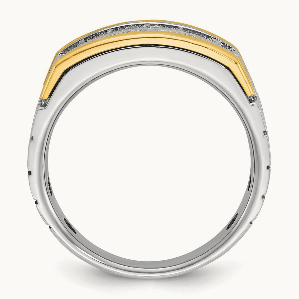 5 Stone Men's Ring, 1.00 ct tw Lab-Grown Diamond