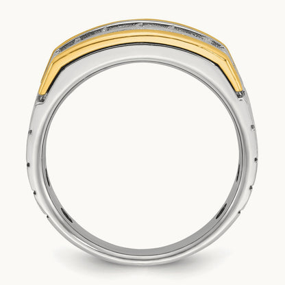 5 Stone Men's Ring, 1.00 ct tw Lab-Grown Diamond