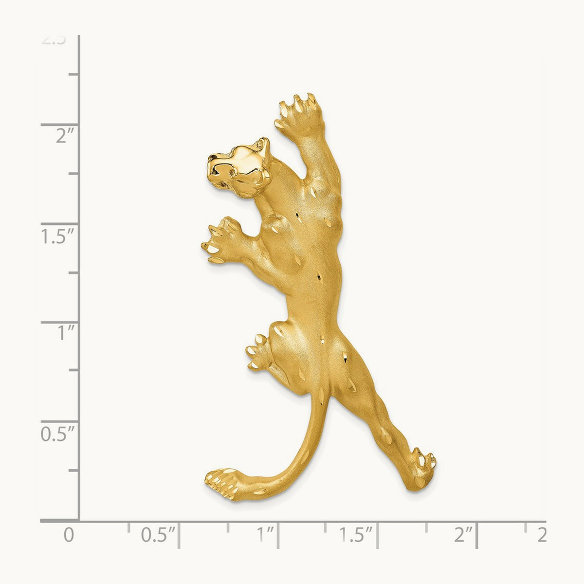 Panther Pendant, 14K