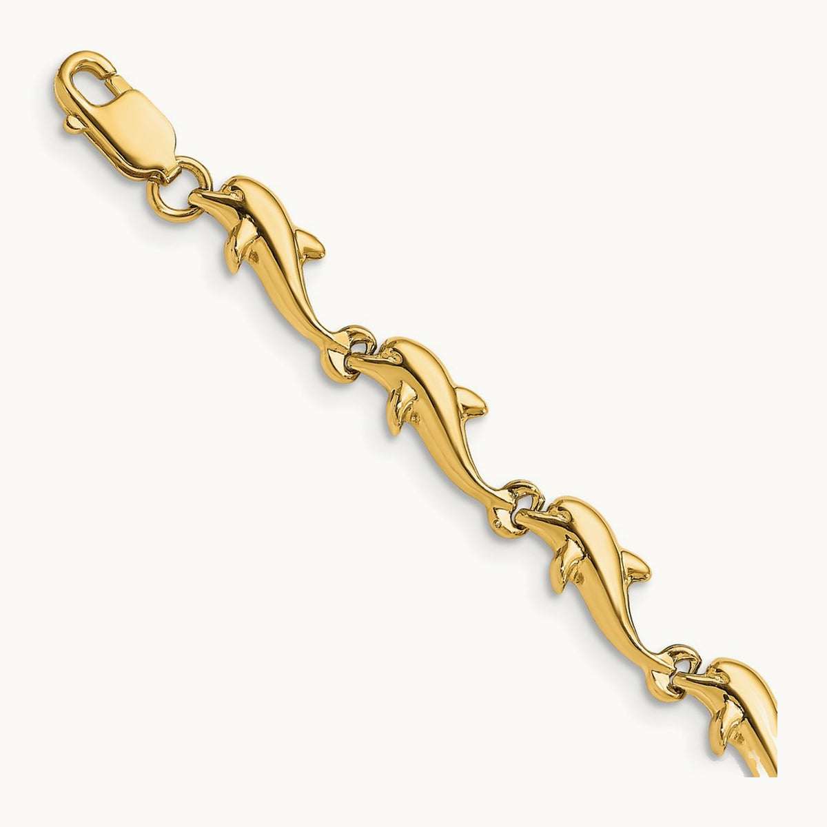 Dolphin Bracelet, 14K