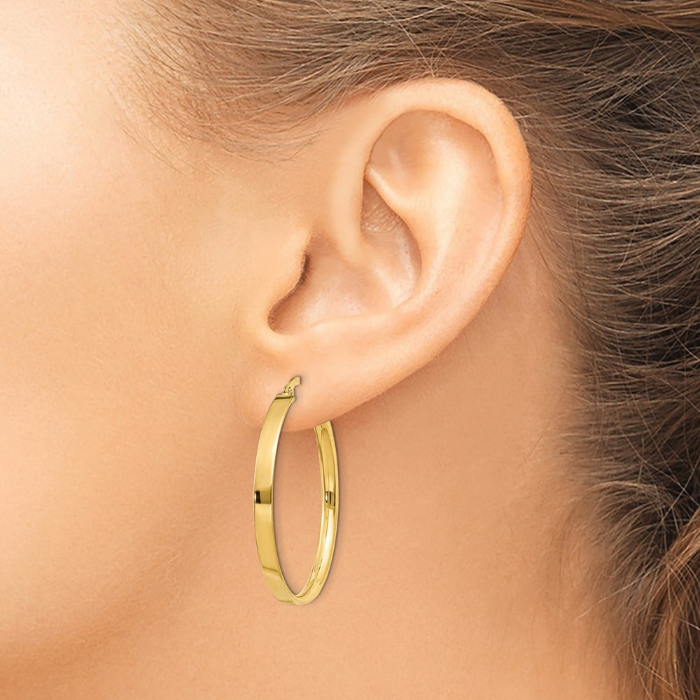 XL Hoop Earrings — 14K Yellow Gold