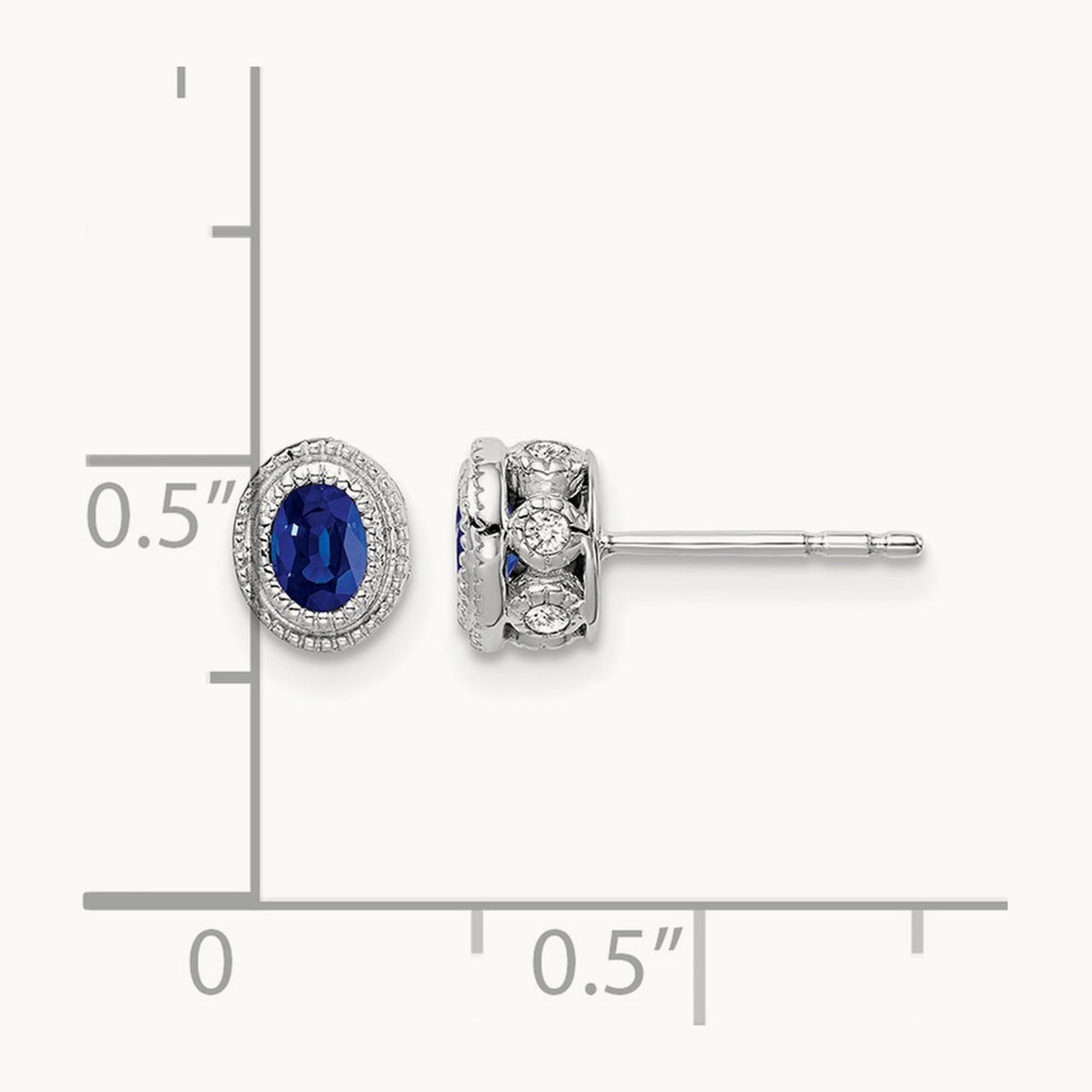 Sapphire and Diamond Earrings — photo set