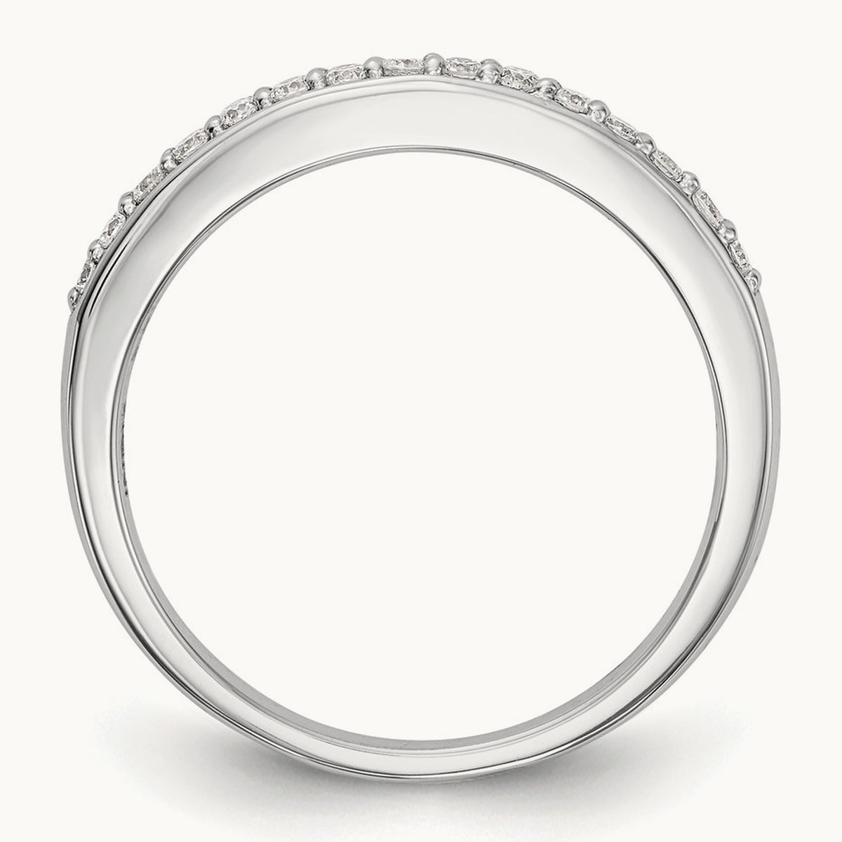 Diamond Wedding Band, 14K White Gold