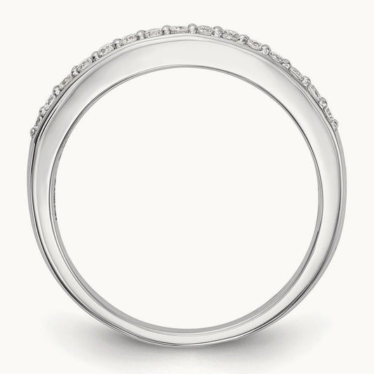 Diamond Wedding Band, 14K White Gold