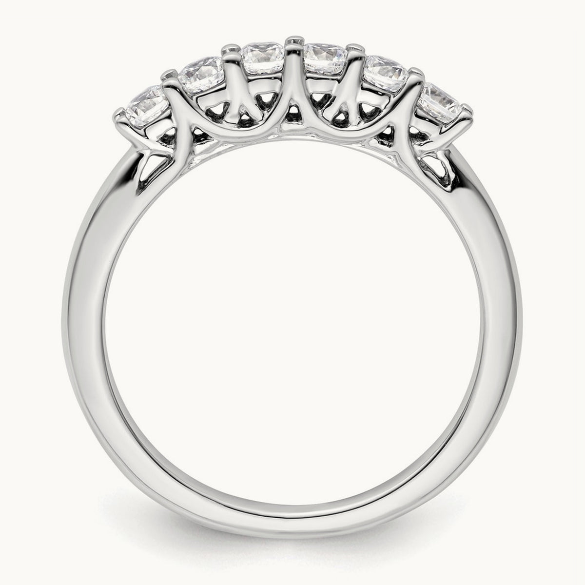 6-Stone Diamond Band — photo set