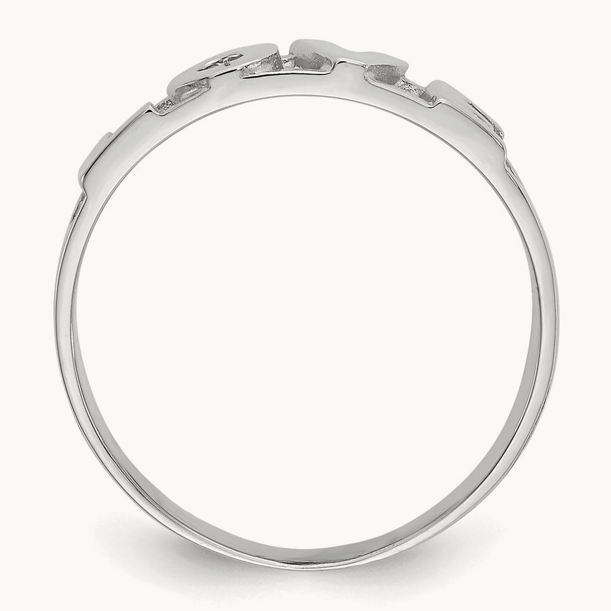 LOVE Ring — 14K White Gold, 7