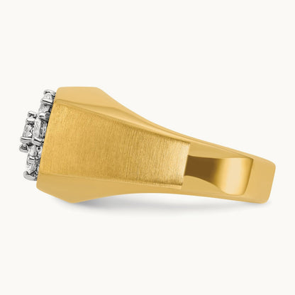 Men's Cluster Ring, 1.00 ct tw Lab-Grown Diamond