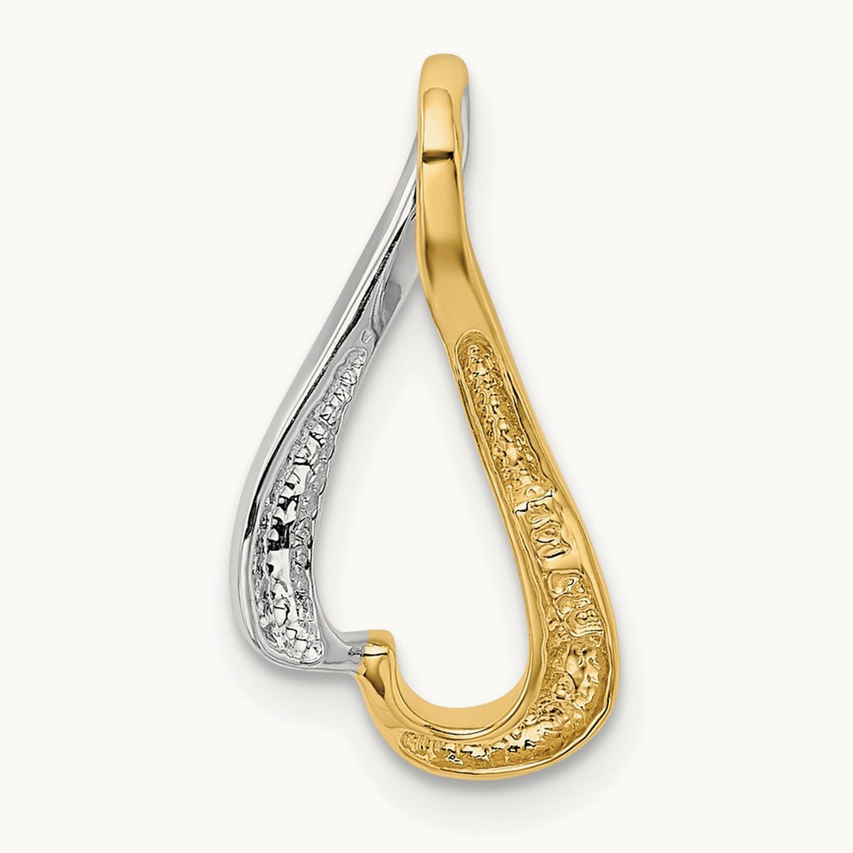 Slide, 14K Two-tone