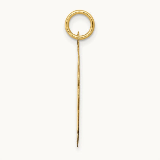 Baseball Disc Charm, 14K