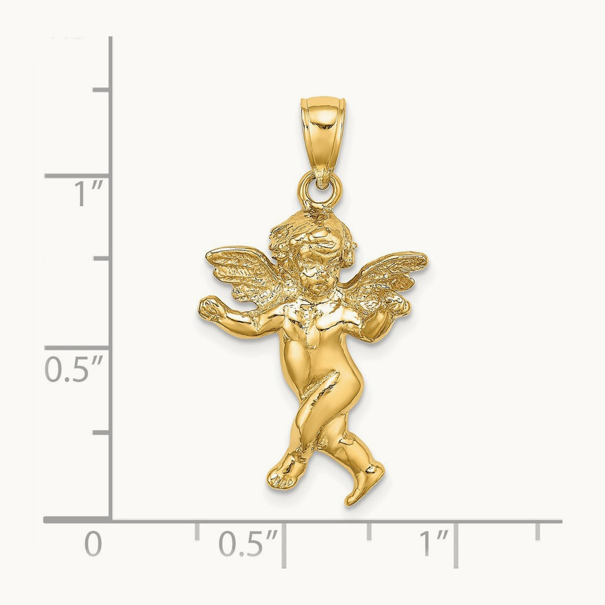 Guardian Angel Walking Charm, 14K