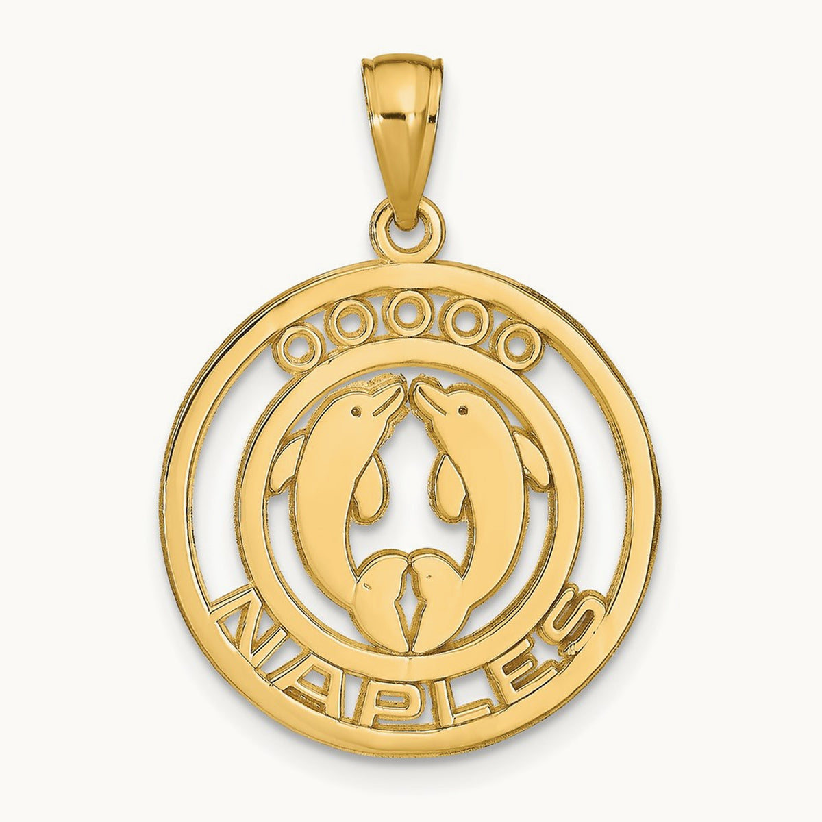 NAPLES Dolphins Pendant, 14K