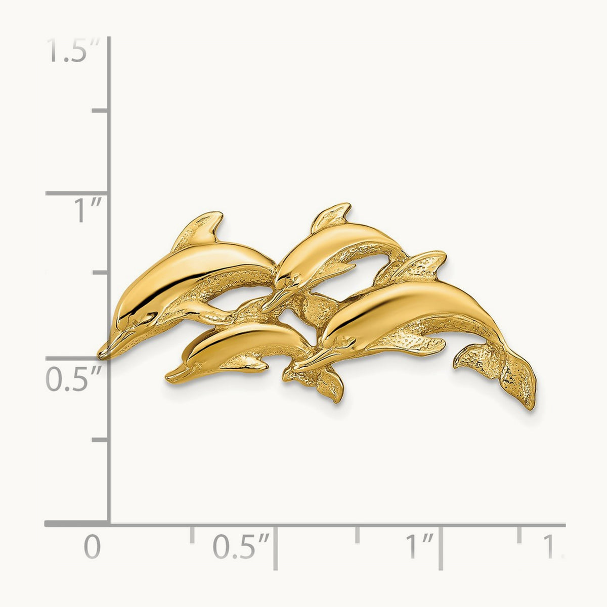 Dolphins Slide, 14K
