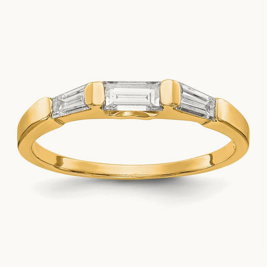 Diamond Wedding Band, 18K Yellow Gold