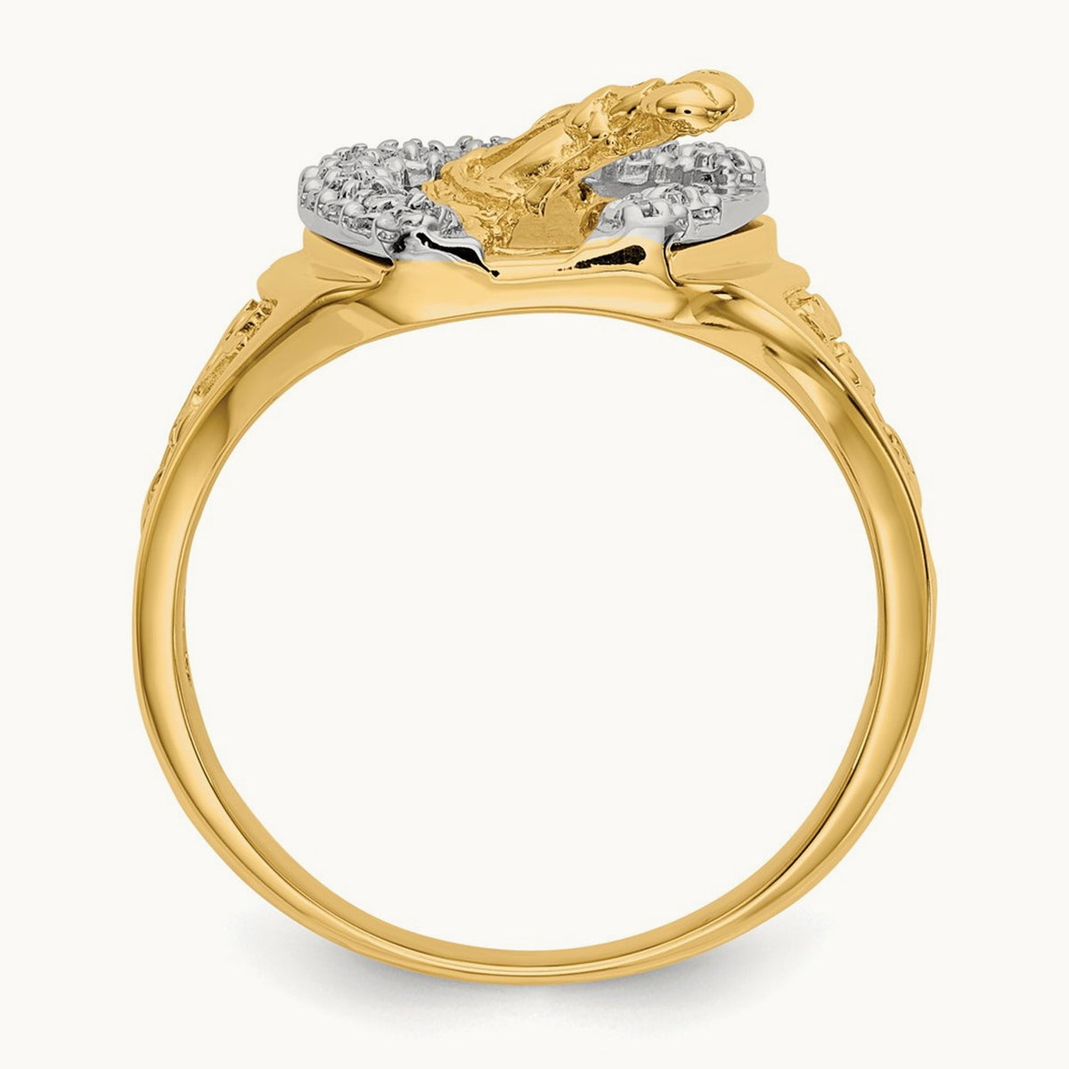 AA Diamond men's ring, 14K Two-tone
