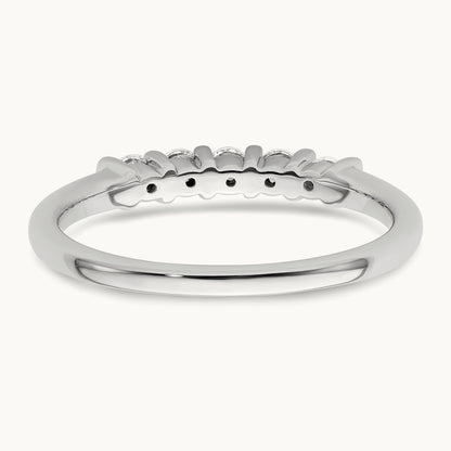 5-Stone Diamond Band, 14K White Gold