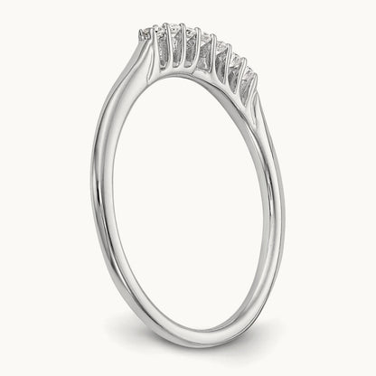 Diamond Wedding Band, 14K White Gold