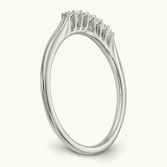 Diamond Wedding Band, 14K White Gold