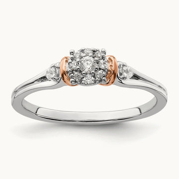Petite Engagement Ring, 0.15 ct tw Lab-Grown Diamond