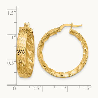 Polished and D/C Hoop Earrings — Leslie's — photo set