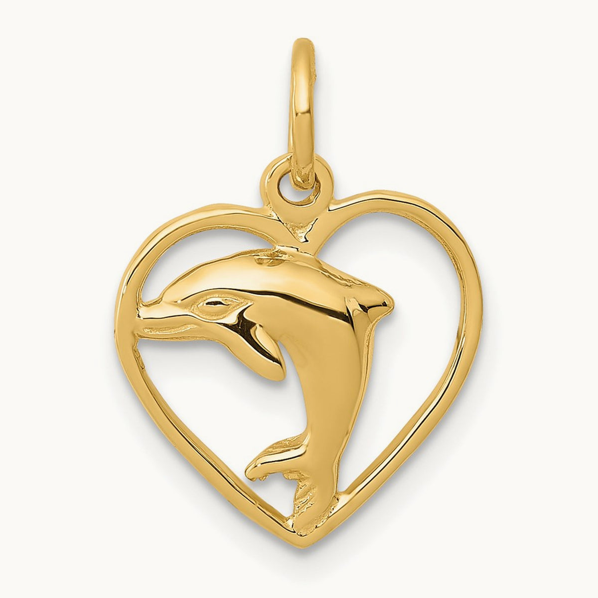 Dolphin in Heart Charm — photo set