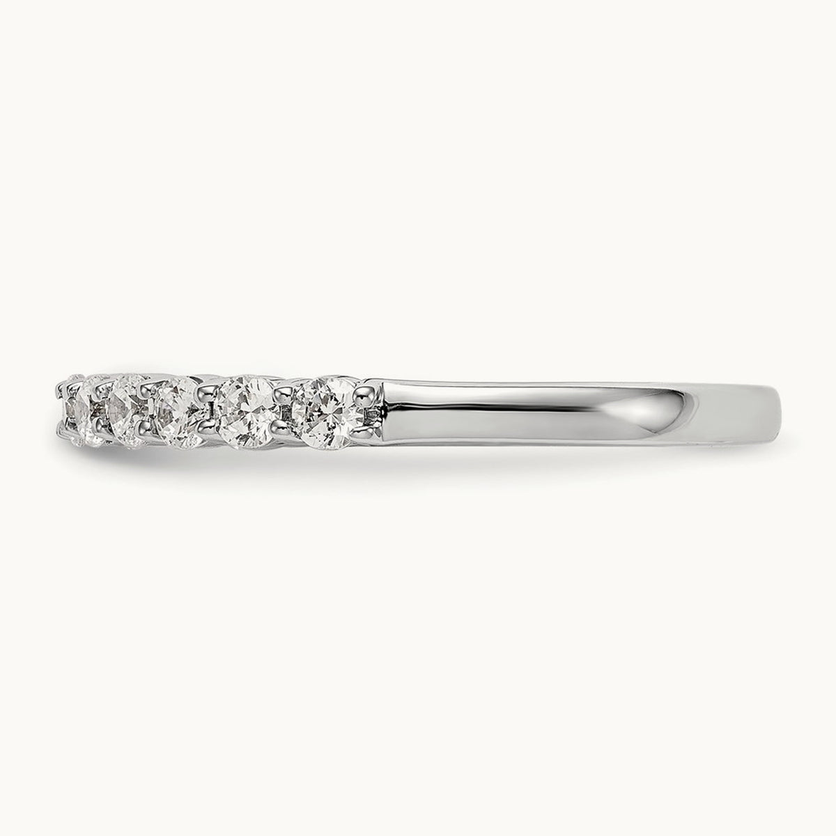 11-Stone Diamond Band, 14K White Gold