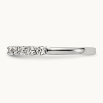 11-Stone Diamond Band, 14K White Gold