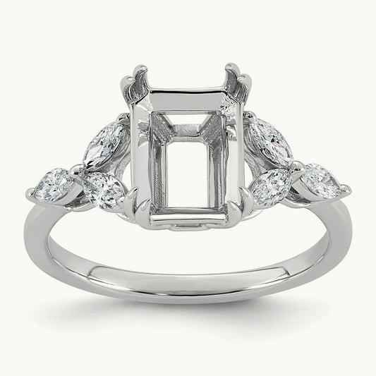 Semi-Mount Ring, 0.50 ct tw Lab-Grown Diamond
