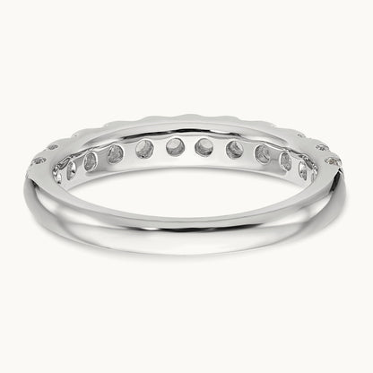 Diamond Wedding Band, 14K White Gold