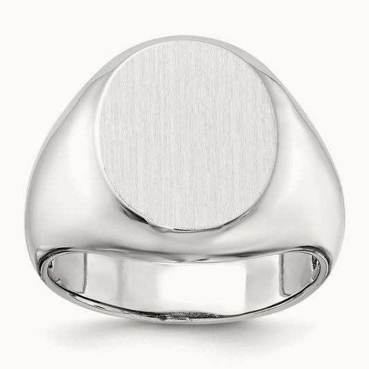 Open Back Mens Signet Ring — photo set