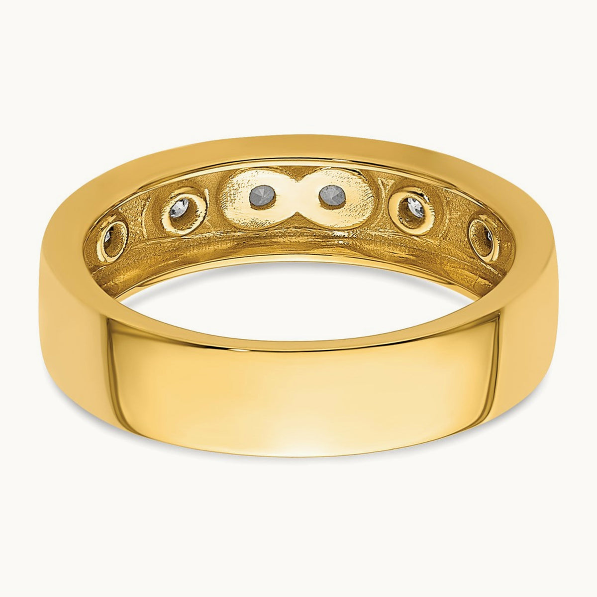 Infinity Diamond Womens Complete Wedding Band, 14K