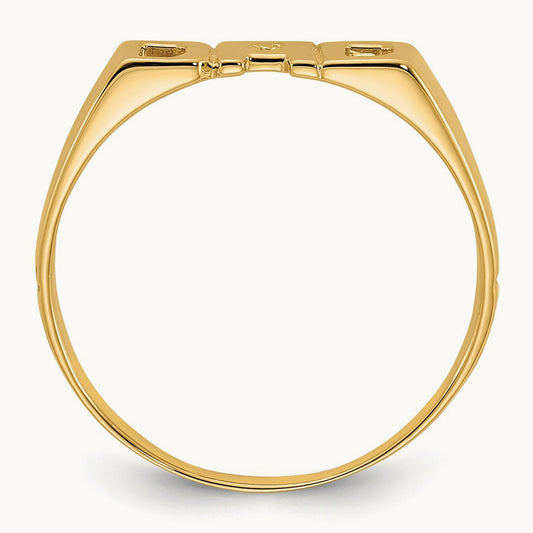 AA Diamond men's ring, 14K
