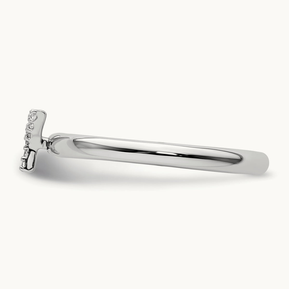 Stackable Diamond Ring — 14K White Gold, Y