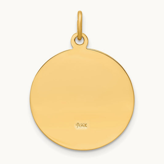 Saint Elizabeth Seton Medal Pendant, 14K