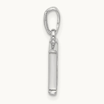 Diamond Letter H Initial Pendant, 14K White Gold