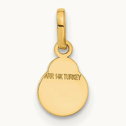 Enamel Ladybug Charm, 14K