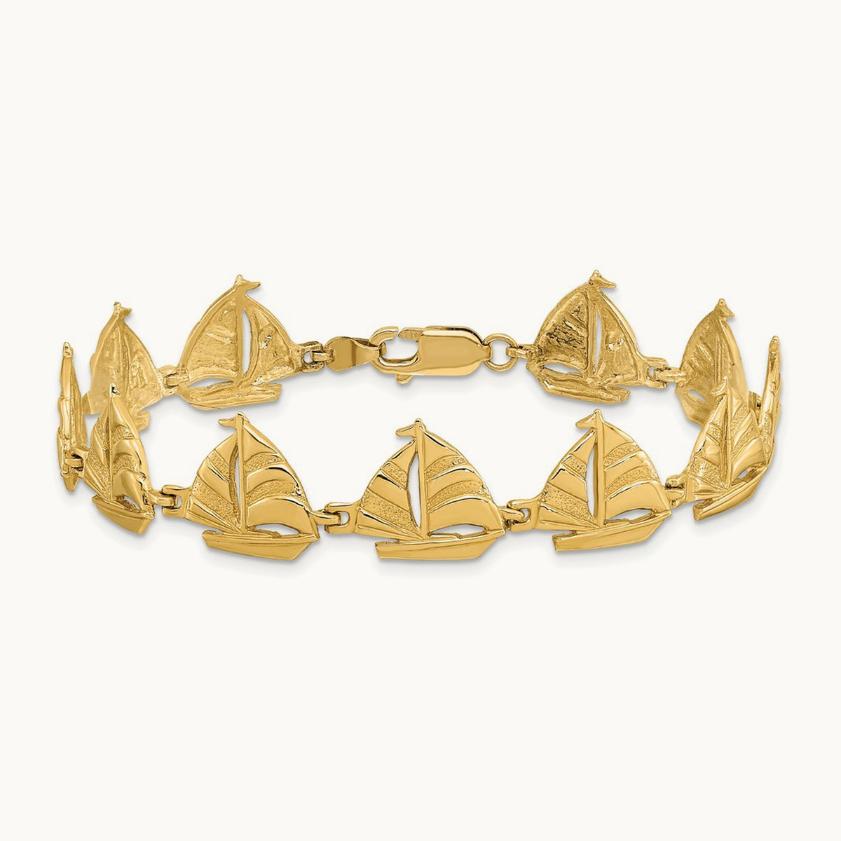 Sailboat Bracelet, 14K