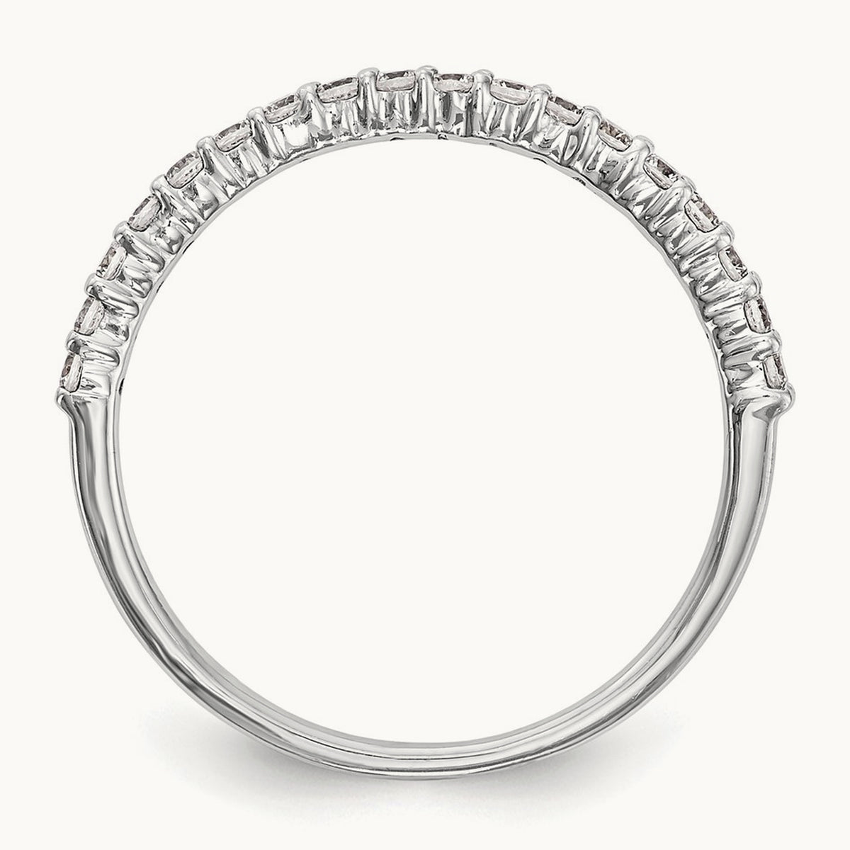 Diamond Wedding Band, 14K White Gold