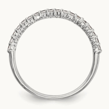 Diamond Wedding Band, 14K White Gold