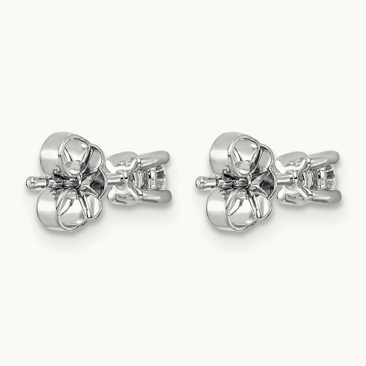 Round Heavyweight Stud Earrings, 0.10-7.00 ct tw Lab-Grown Diamond — 1/4 ct, 14K White Gold
