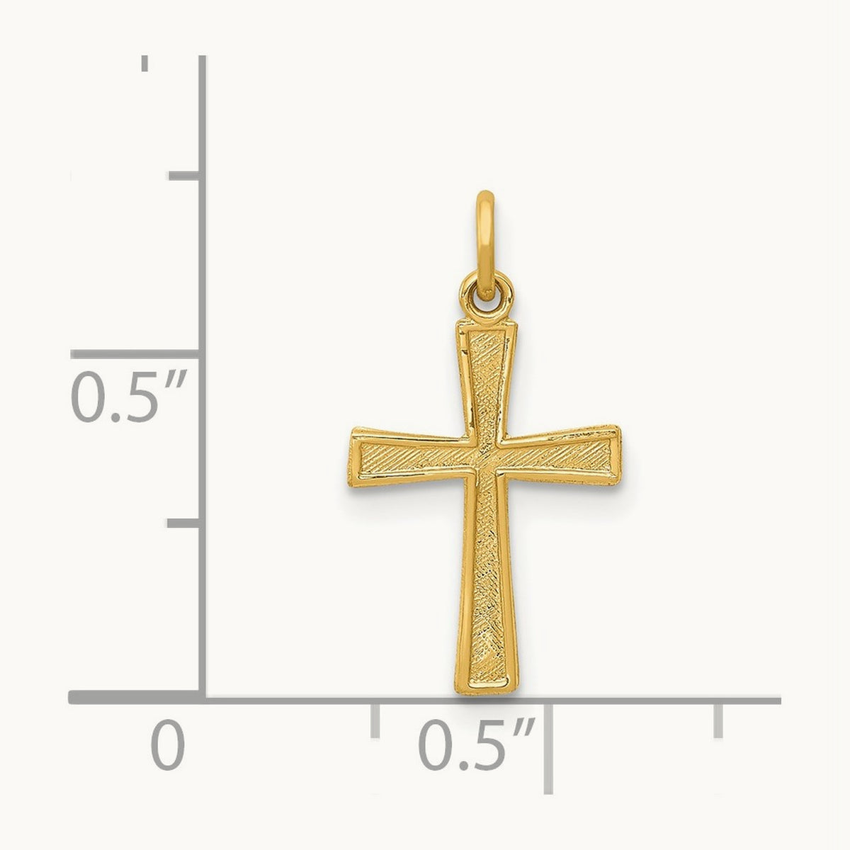 Cross Charm, 14K