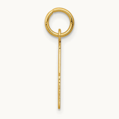 Small Elongated Number 33 Charm, 14K