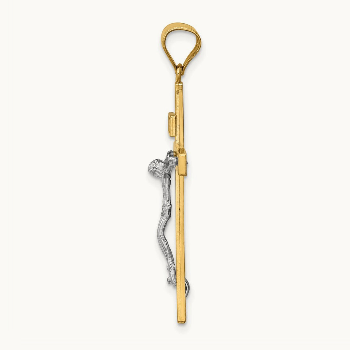 INRI Crucifix Pendant, 14K Two-tone