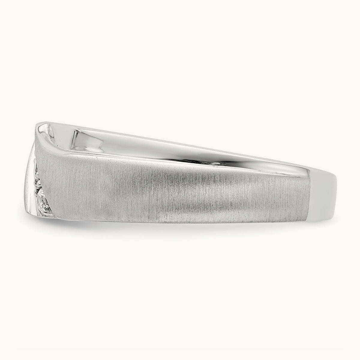 Diamond Men's Band, 14K White Gold