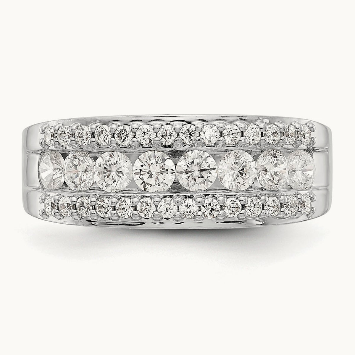 Diamond Band, 14K White Gold