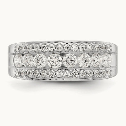 Diamond Band, 14K White Gold