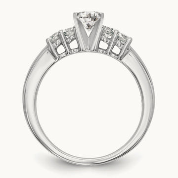 5-Stone Peg Set Engagement Ring, 0.25 ct tw