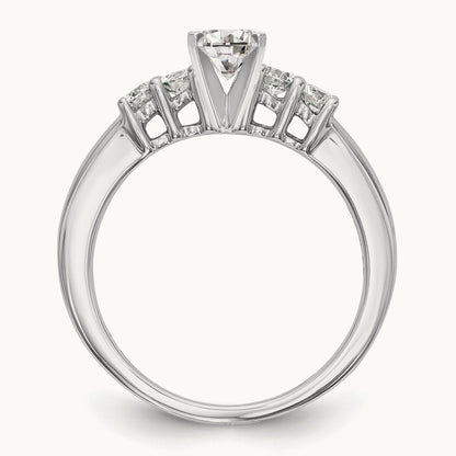 5-Stone Peg Set Engagement Ring, 0.25 ct tw